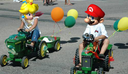 "Mario Kart Tractors!"