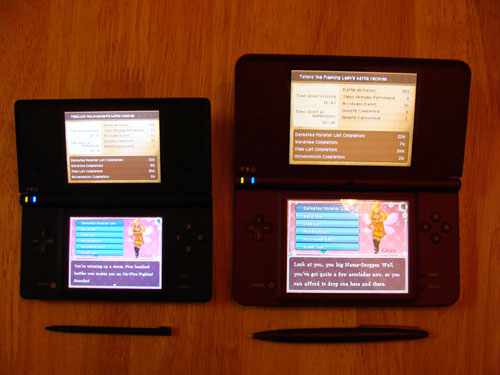 Compared to the standard DSi